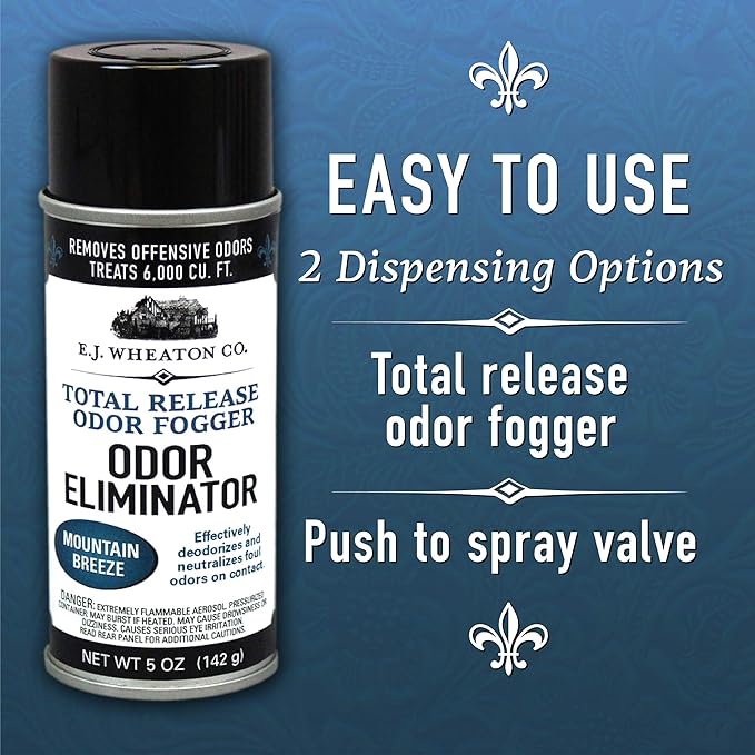 Odor Eliminator Total Release Odor Fogger 3 Pack Effectively Deodorizes and Neutralizes Foul Odors on Contact Mountain Breeze (5 OZ).