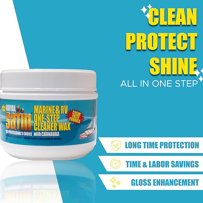 Garry's Royal Satin Marine &amp RV ONE STEP Cleaner Wax (1 Quart)