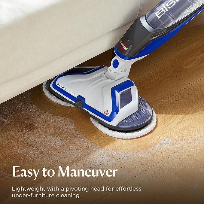 Bissell® SpinWave Hard Floor Expert Corded Spin Mop Cleaner with Washable mop Pads for Sealed Hard Floors 20393