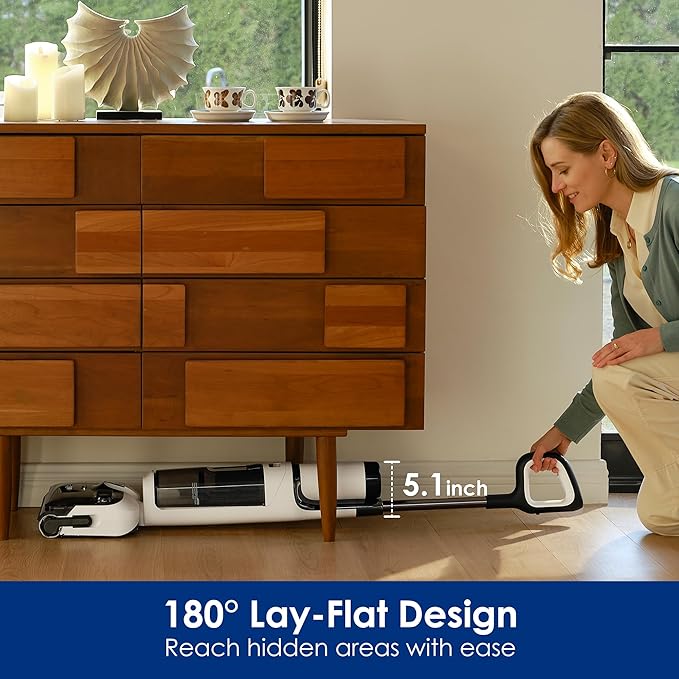 Tineco Floor ONE Stretch S6 Cordless Wet Dry Vacuum Cleaner&ampA20 Cordless Stick Vacuum Cleaner Up to 40Min-Runtime 3 Modes for Multi-Level Messes