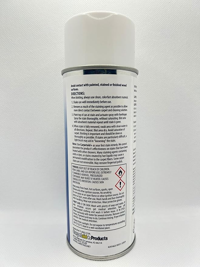 Professional Carpet Spot &amp Stain Remover – Removes Pet Stains Coffee Grease Ink &amp More – pH-Balanced Formula – 14 oz Can (2)