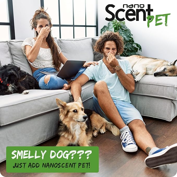 PET Odor Neutralizing Pet Freshening Spray Nano-Activated 98% Natural Alcohol-Free Grooming Spray for Dogs Cats &amp Fabrics Long-Lasting Touch-Release Fragrance - Sweet Jazz (200mL)