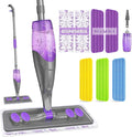 Spray Mop for Hardwood Floor Cleaning with 2 Disposable Refills &amp 5 Reusable Microfiber Pads