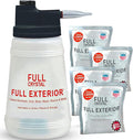 Full Exterior Kit – Bottle with Hose Attachment and 16 oz (4 × 4 oz) Crystal Powder Outdoor Cleaner Each 4 oz Makes Up to 640 fl oz Non-Toxic No Scrub No Rinse