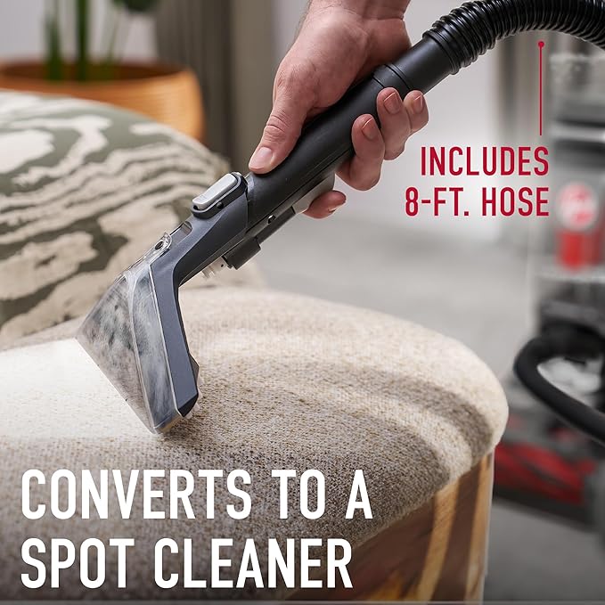 Hoover SmartWash Pet XL Upright Carpet Cleaner Machine for Carpet and Upholstery Automatic Deep Cleaning Carpet Shampooer Converts to Spot Cleaner Pair with Hoover Carpet Cleaner Solution