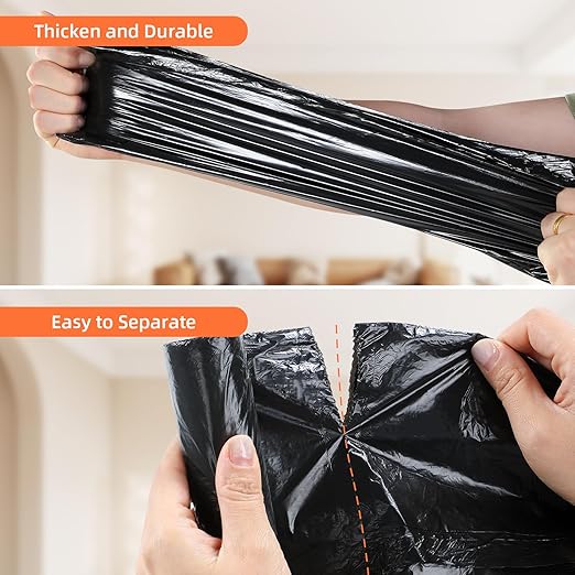 funest Rechargeable Bathroom Trash Can with 4 Gallon Trash Bags(75 Counts)