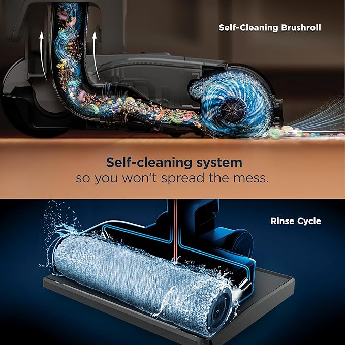 Shark | Wet Dry Vacuum Cleaner | Vacuum and Mop Combo | HydroVac MessMaster | 3-in-1 Self-Cleaning + Powerful Suction | 2 Brushrolls &amp 2 Solutions Included | Hardwood Floor &amp Area Rug Cleaner