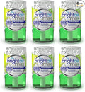 Bright Air Max 4 oz. Odor Eliminator Air Freshener for Medium-Size Spaces Meadow Breeze Scent Case of 6 Lasts up to 60 Days Each