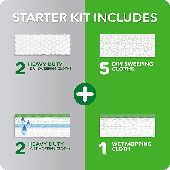 Swiffer 92815 Sweeper® Dry &amp Wet Floor Mop Starter Kit