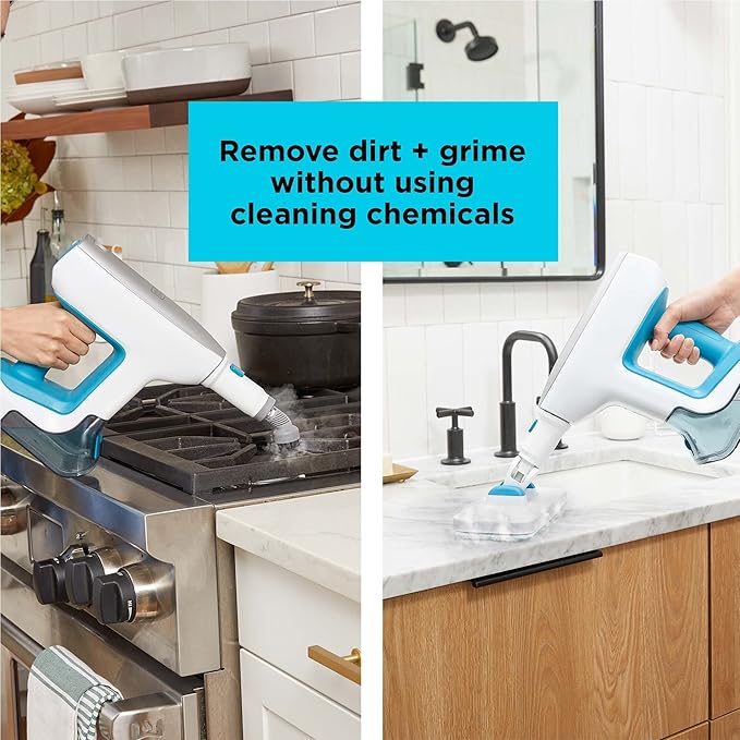 BLACK+DECKER Steamer 7 Attachments for Multipurpose Cleaning Includes Storage Wall Mount (BHSM15FX10)