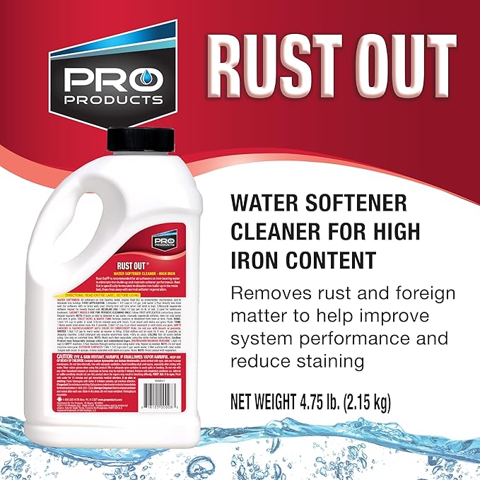 Pro Products - RO05B RO65N Rust Out Water Softener Cleaner And Iron Remover 4.75 lb.