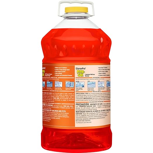 CLOROX CloroxPro Pine-Sol All Purpose Cleaner Multi-Surface Cleaning Healthcare Cleaning and Industrial Cleaning Orange Energy 144 Ounces (Package May Vary) - 41772 (Pack of 3)