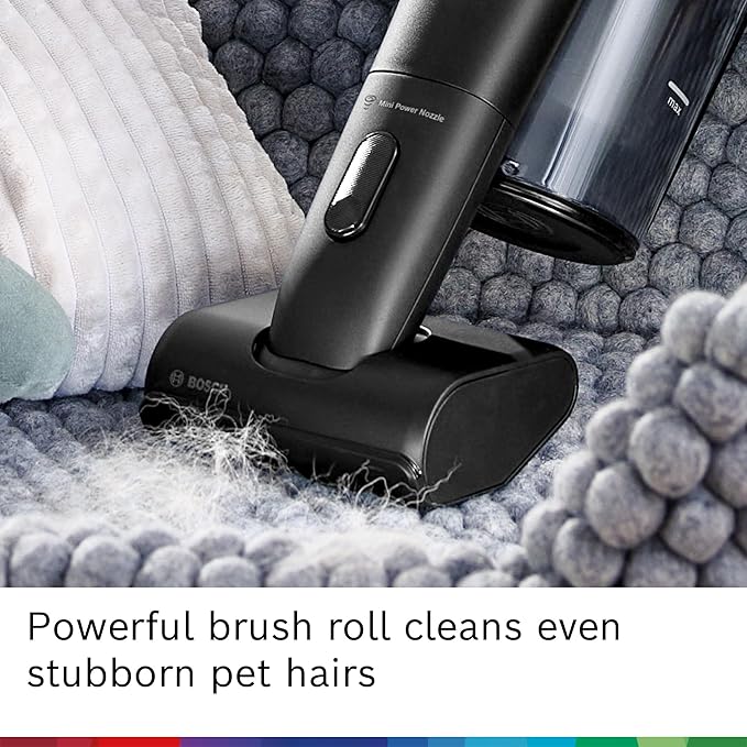 Bosch Original Accessory BHZUNGMPUC Mini Power Nozzle for Unlimited Cordless Vacuum Cleaners Motorized Nozzle Ideal for Cleaning Cars