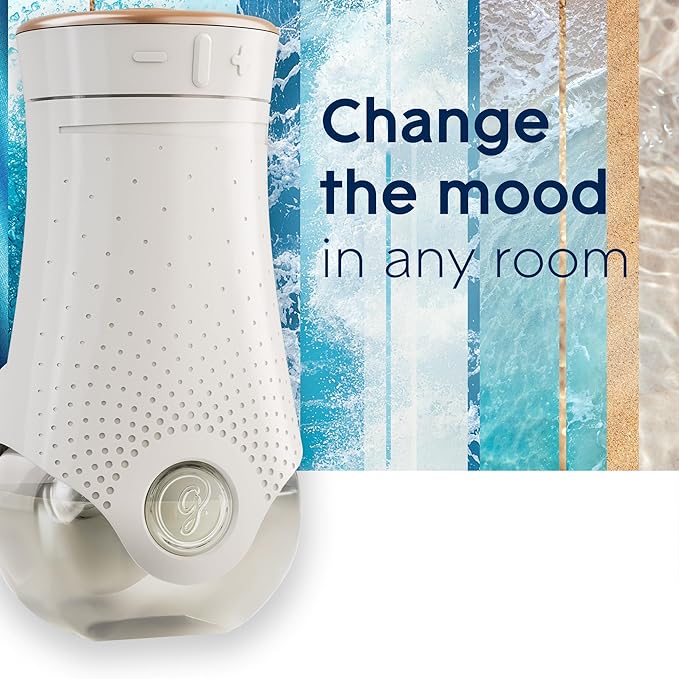 Glade PlugIns Refills Air Freshener Scented and Essential Oils for Home and Bathroom Aqua Waves 6.7 Fl Oz 10 Count