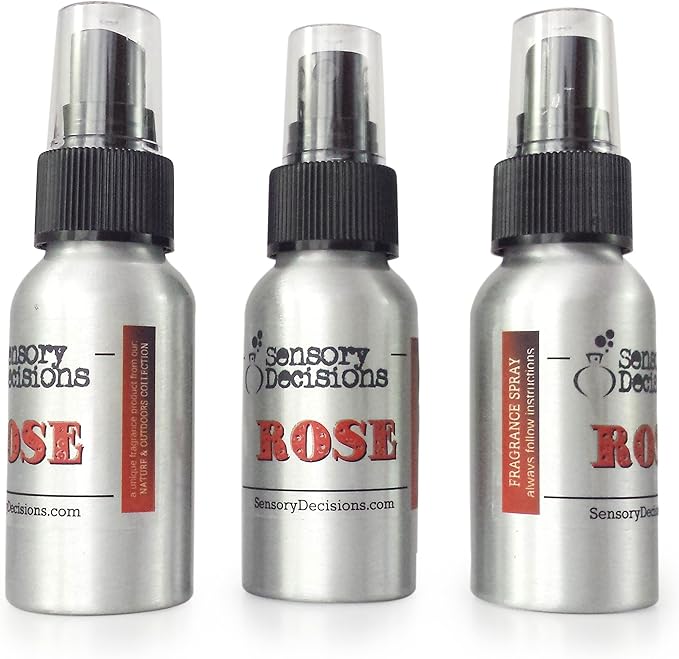 Rose Fragrance Spray - Room Spray - Rose Scented Air Freshener - Rose Scent for The Home by Sensory Decisions (3 Bottle Pack)