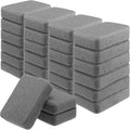 Tioncy 24 Pcs Large Car Wash Sponges Bulk 7.5 x 5.5 x 1.9 Inch Grouting Foam Cleaning and Washing Sponge Commercial Foam Large All Purpose for Kitchen Bathroom Household (Grey)