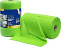 Greenfound Microfiber Cleaning Cloth Roll -80 Pack 11.5x11.5 Tear Away Towels Reusable and Washable Rags Green