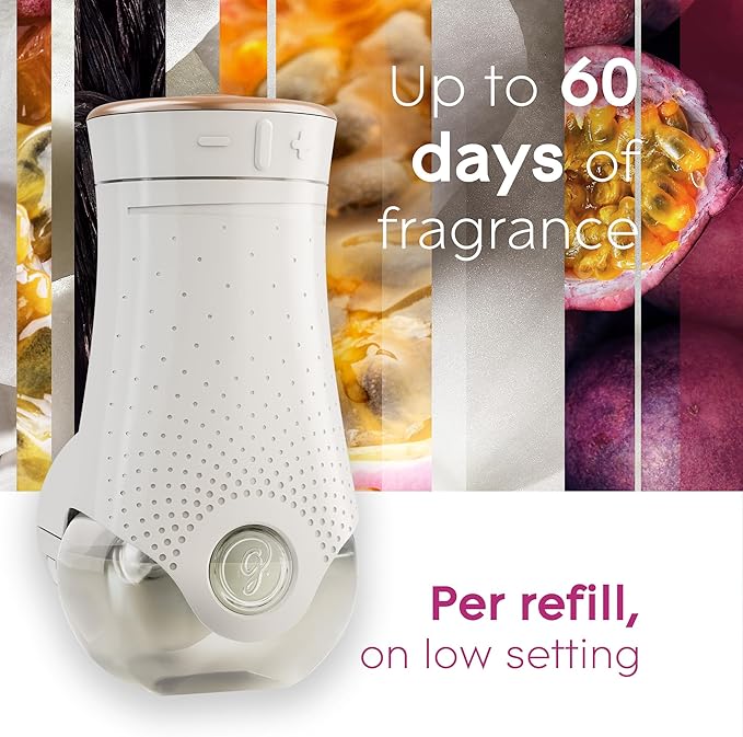 Glade PlugIns Refills Air Freshener Vanilla Passion Fruit Scented and Essential Oils for Home and Bathroom 0.67 Fl Oz 10 Count