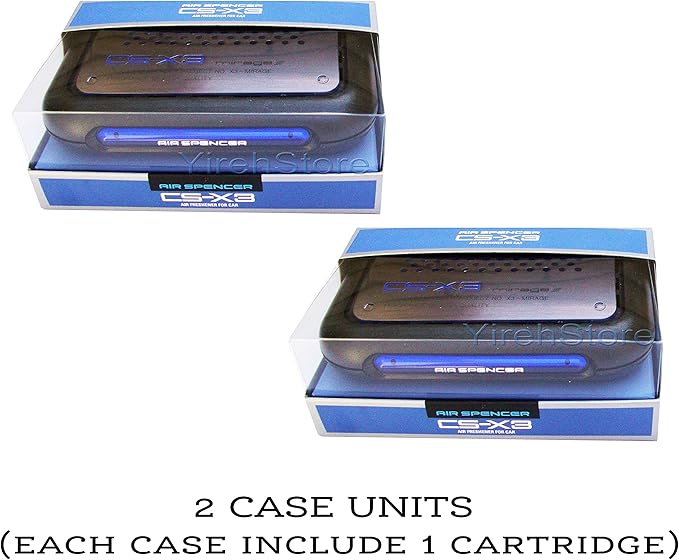 CS-X3 CSX3 Squash Air Spencer Freshener 2 Unit Cases (H4) &amp 2 Refills (C-10) Eikosha Japan Car Freshener