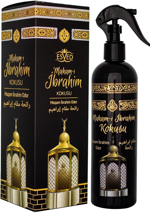 Room Spray Makamı İbrahim Scent 400ml Air Freshener Long Lasting Fragrance for Home Office Prayer Room - One Size