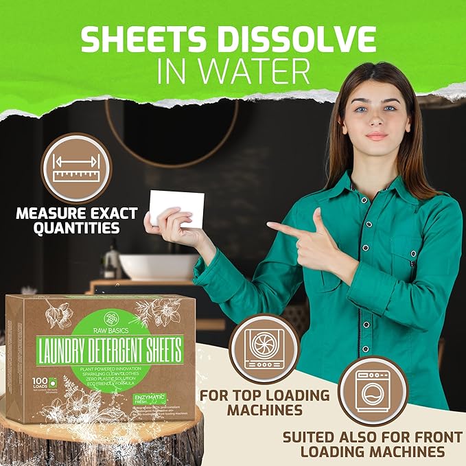 Scent Boosters for Washer Fresh Aroma and Laundry Detergent Sheets Fresh Scent