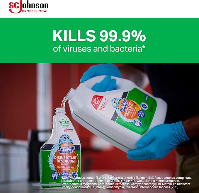 SC Johnson Professional Scrubbing Bubbles Disinfectant Restroom Cleaner 32oz / Case Qty 8