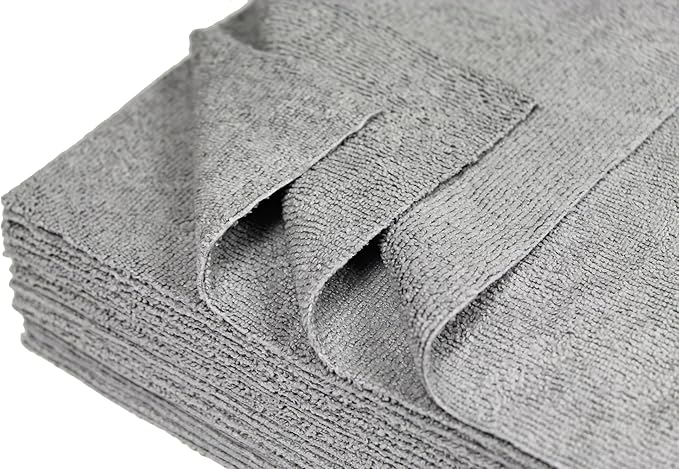 Ultra-Cut Absorbent Microfiber Towels Silver-Embedded Lint &amp Scratch-Free for Home Lab &amp Dairy Industry Use 12x12 Inches 25-Pack