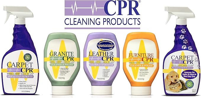Granite CPR (Value 2-Pack of 18oz Bottles) – 2-in-1 Cleaner &amp Polish is Gentle Enough for Daily Use &amp Tough Enough to Restore Granite Marble &amp Stone to Its Original Luster