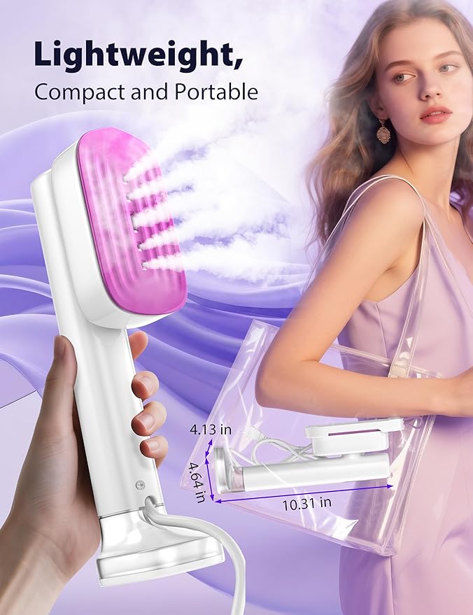 Sundu Iron with Steam1000W Steam Iron for Quilting &amp Sewing25g/min Steam Portable Handheld Garment Steamer20mins Runtime &amp 100ml Large Tank15s Fast Heat-upCeramic PanelWrinkle Remover fo