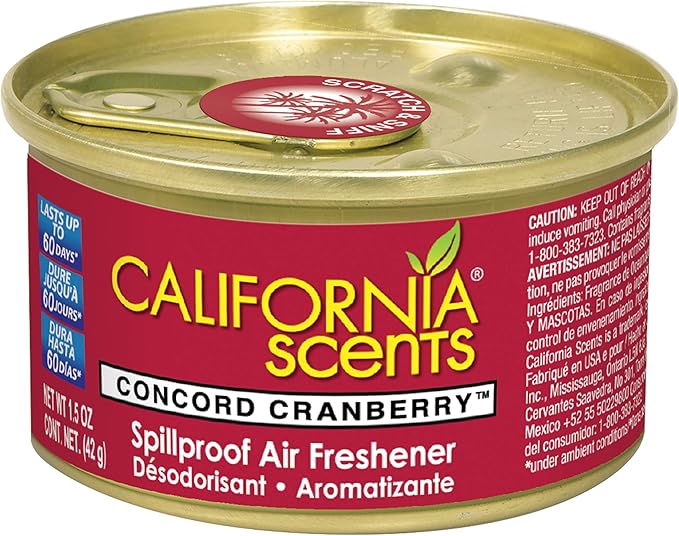 California Scents Can/Hidden Air Freshener (Monterey Vanilla Scent 1 Pack)