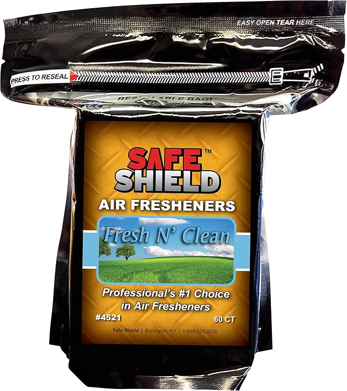 Fresh N’ Clean Scented Air Freshener Pads - Long-Lasting Fragrance Pads for Car Interiors - 1-1/2 × 3 Compact Size - Clean and Invigorating Aroma for Eliminating Stale Odors - Pack of 120