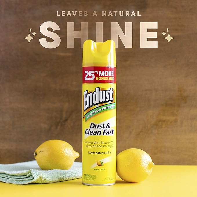 Endust Lemon Zest Multi-Surface Dusting and Cleaning Spray Lemon Zest 6-Pack