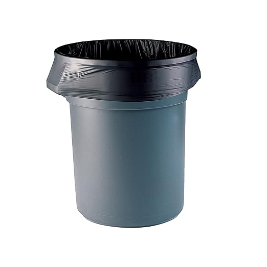 AccuFit 55 Gallon Can Liner by Heritage Bag Co. (100 Pack) 40x53 0.9mil Black