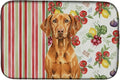 Caroline's Treasures Vizsla Vegetables Dish Drying Mat Absorbent Dish Drying Mat Pad for Kitchen Counter Dish Drainer Mat for Countertop 14 x 21 Multicolor