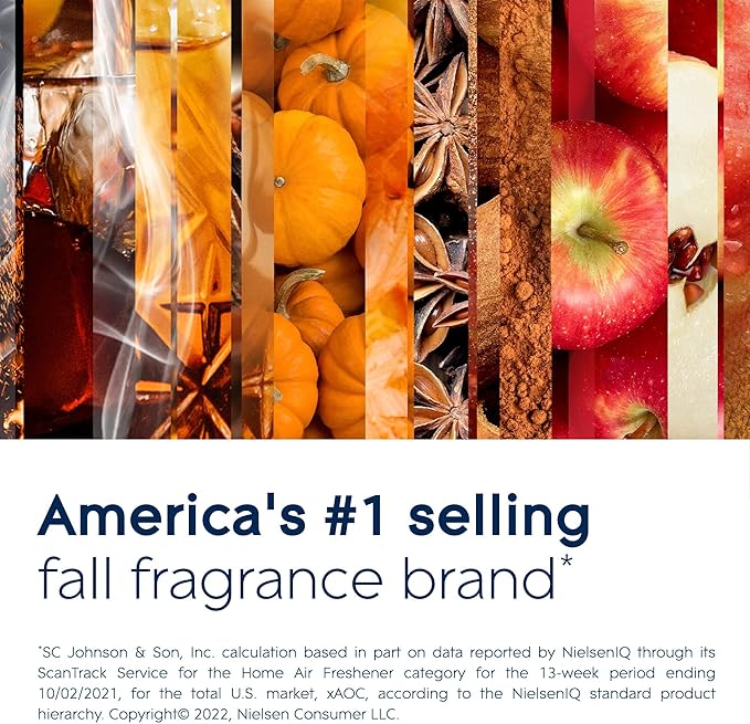 Glade Automatic Spray Refill Air Freshener for Home and Bathroom Pumpkin Spice Things Up 6.2 Oz 2 Count