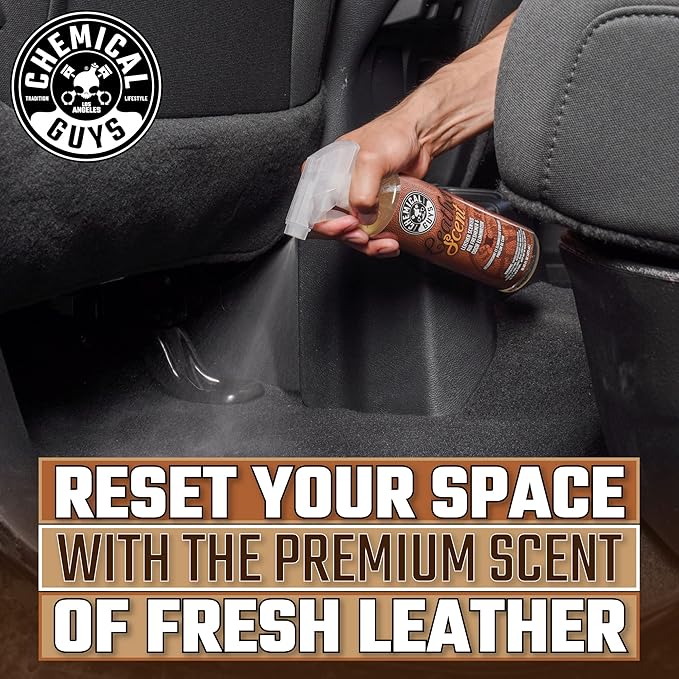 Chemical Guys AIR_301 Best Air Freshener Kit - New Car Scent Leather Scent &amp Signature Stripper Scent (Great for Cars Trucks SUVs RVs &amp More) (3) 16 fl oz Bottles