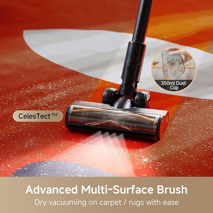 DREAME G10 Combo Wet Dry Vacuum Cleaner Floor Cleaner Mop 2-in-1 Cordless Vacuum for Multi-Surface Up to 50 Mins Runtime One-Step Self Cleaning Lightweight for Hard Floor