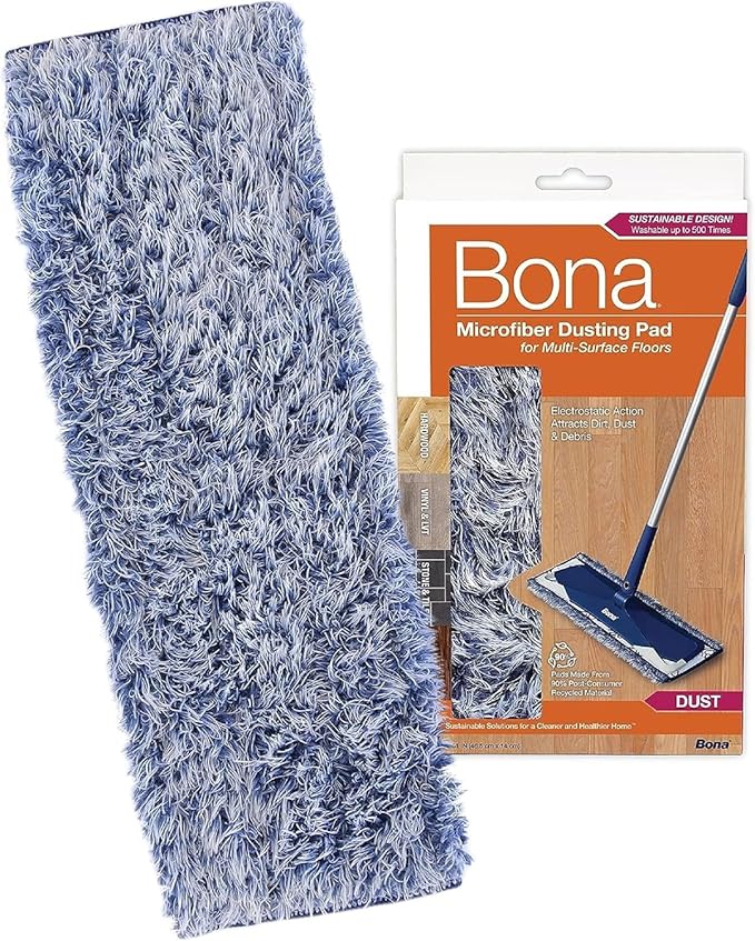 3 Pack Bona Dusting Pad | Designed on Hardwood Stone Tile and Laminated Floors | 4 W x 15 L…