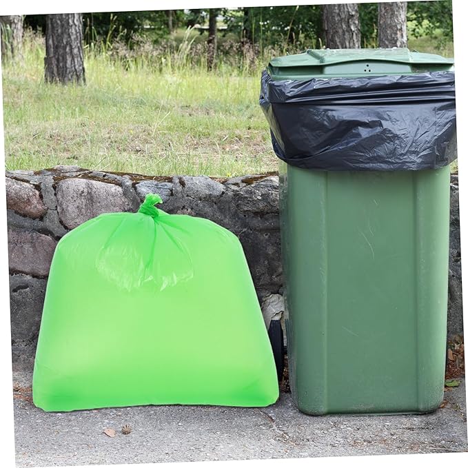 50pcs Thickened Tear-resistant Garbage Bags Large Kitchen Trash Bags for Bathroom Bedroom Office Hotel Use PE Material Liners