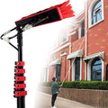 Window Cleaning Pole Window Cleaner Kit Water/Hose Fed Pole Window Cleaning Brush Equipment Cleaning Photovoltaic and Solar Panels12FT/3.6M
