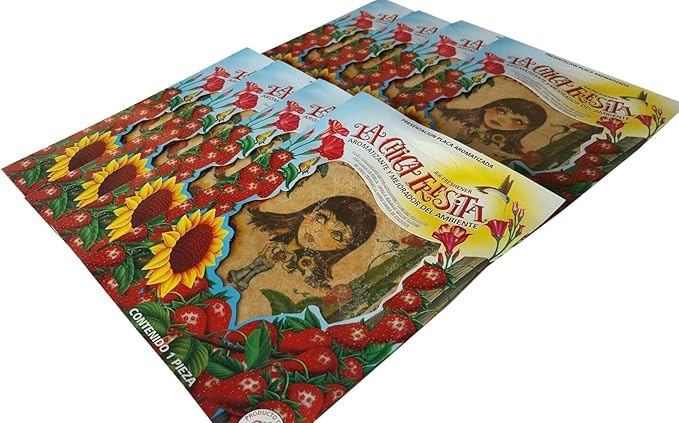 La Chica Fresita Automotive Air Freshener Strawberry 12 Piece