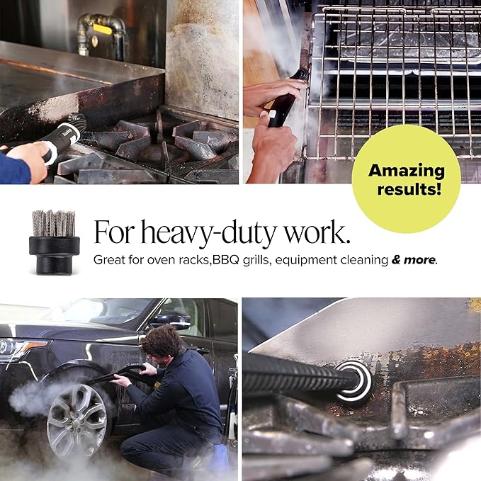 Dupray Small Stainless Steel Brushes - Ultimate Heavy-Duty Cleaning Accessories for Dupray Steam Cleaners Pack of 10