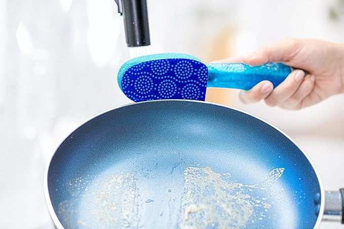 Scotch-Brite Scrub Dots Non-Scratch Dishwand Refills Dishwand Refills for Cleaning Kitchen Bathroom and Household Non-Scratch Refills Safe for Non-Stick Cookware 18 Dishwand Refills