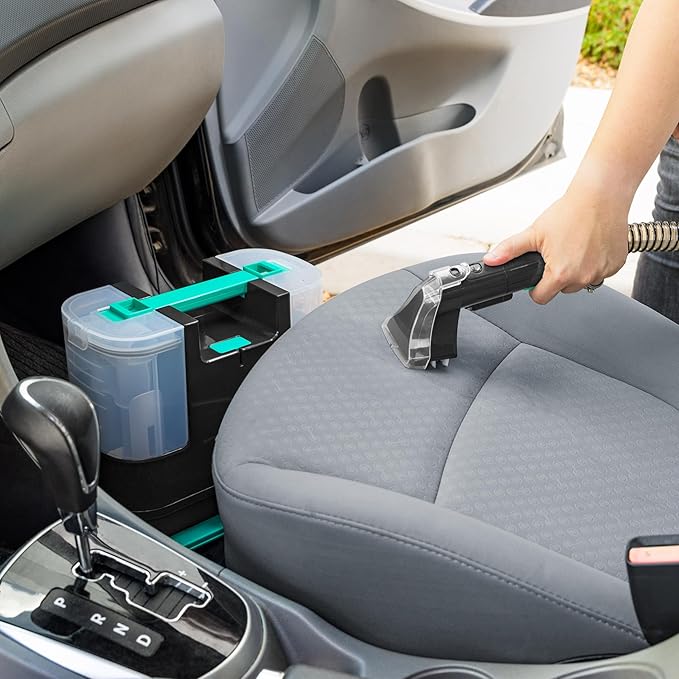 IRIS USA Carpet Spot Cleaner Machine 110V with Auto Spray for Low Pile Carpet Couch Sofa Upholstery Car Detailing Shallow Berber Rug Lightweight Portable Chemical-Free Stain Remover 1000mL Tank