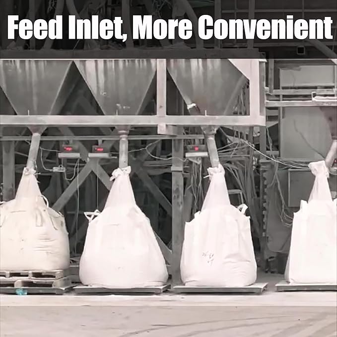 10Pack Aolikebao FIBC Bulk Bag1.5 Ton Bag 35.4L x 35.4W x 43.3H3300lbs SWL Safty Factor 3:1Woven Polypropylene BagsTop Circular Feed Inlet Flat Bottom (10)