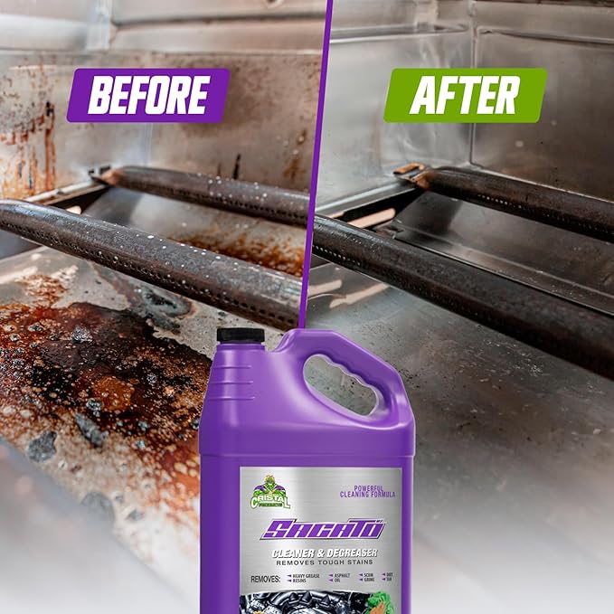 SACATO Degreaser Cleaner Heavy Duty – Commercial Degreaser for Garage Floor Engine Driveway &amp Tools – Heavy Duty Cleaner Concentrate for Car Kitchen Washer – Strongest Desengrasante Gallon