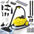 Heavy-Duty Steam Cleaner for Home &amp Car – High-Pressure Chemical-Free Deep Cleaning System Portable Handheld Steamer with 27-Piece Kit for Tile Grout Floors Ovens &amp Upholstery