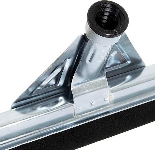 SPARTA Flo-Pac Floor Rubber Squeegee Window Squeegee with Reinforced Metal Frame for Floor Bathroom Kitchen Concrete Tile Garage Commercial Use 22 Inches Black (Pack of 10)