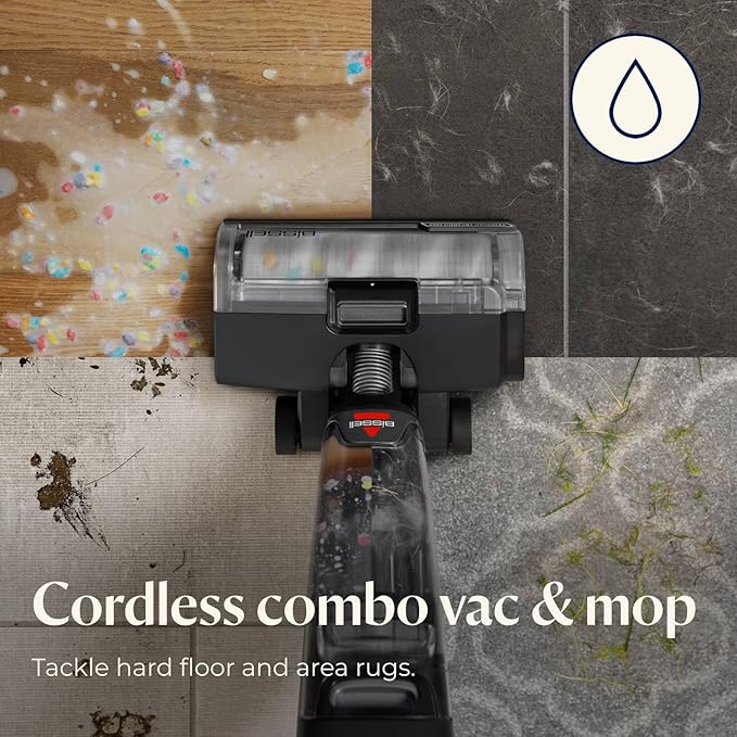 Bissell CrossWave OmniForce Edge Cordless Multi-Surface Hard Floor Cleaner Wet Dry Vacuum with Zero-Gap Edge Technology 3930F