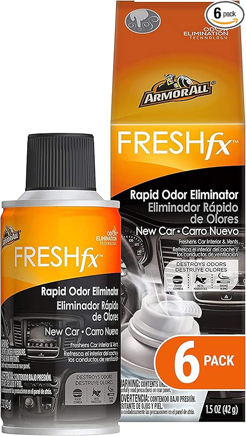 Armor All Car Air Freshener and Purifier - Odor Eliminator for Cars &amp Truck New Car Fogger Pack of 6 18507